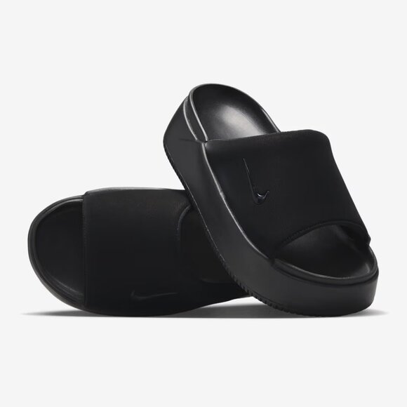 Nike Women’s Calm Elevation Slide Sandals Shoes Black IO0495-001, Size 9 - Picture 4 of 16